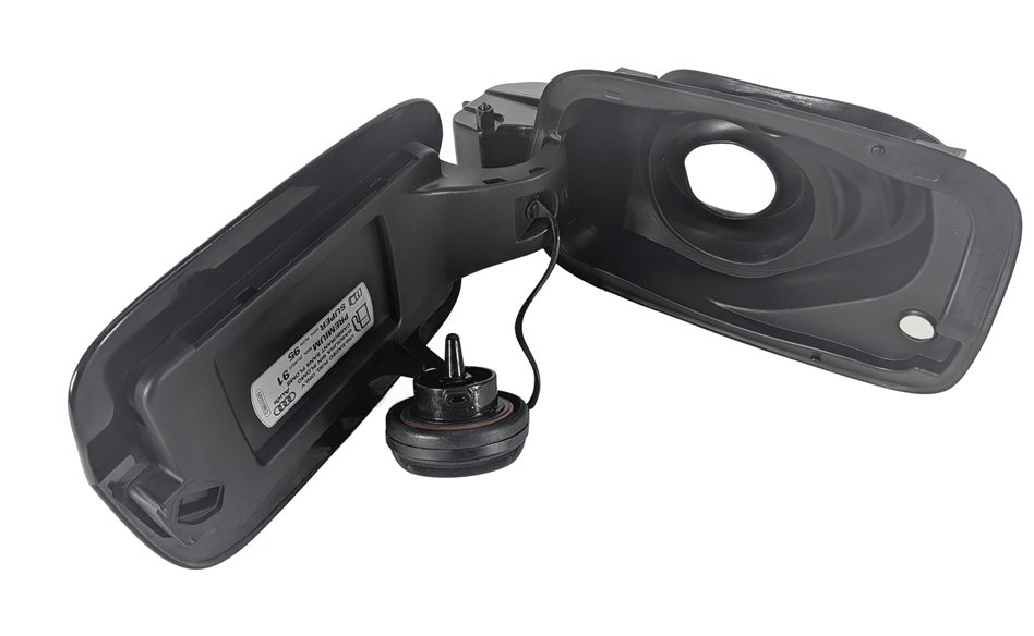 Thumbnail 4: 15-18 AUDI A3 S3 8V FUEL TANK FILLER GAS TANK DOOR FLAP COVER w/HOUSING (Black)