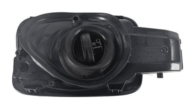 Thumbnail 5: 15-18 AUDI A3 S3 8V FUEL TANK FILLER GAS TANK DOOR FLAP COVER w/HOUSING (Black)