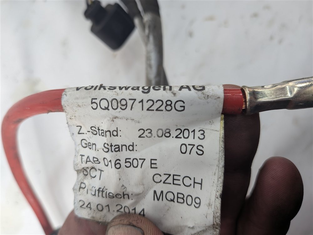 Thumbnail 5: 2015 AUDI A3 8V 2.0L CNTC ENGINE MOTOR WIRE WIRING HARNESS LOOM 06K972627AH