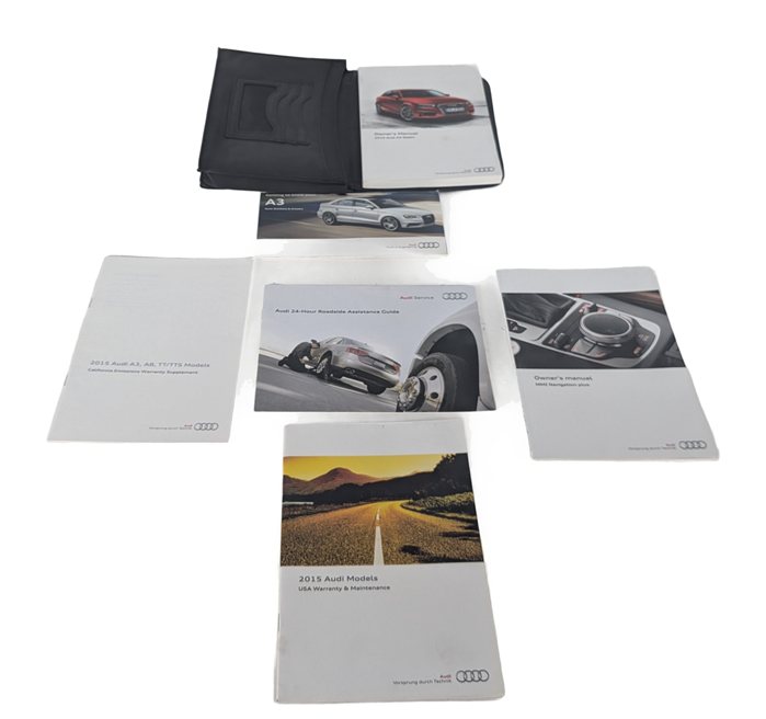 2015 AUDI A3 (8V) 2.0L OWNER'S MANUAL BOOKLET GUIDE CASE FOLDER SET/6