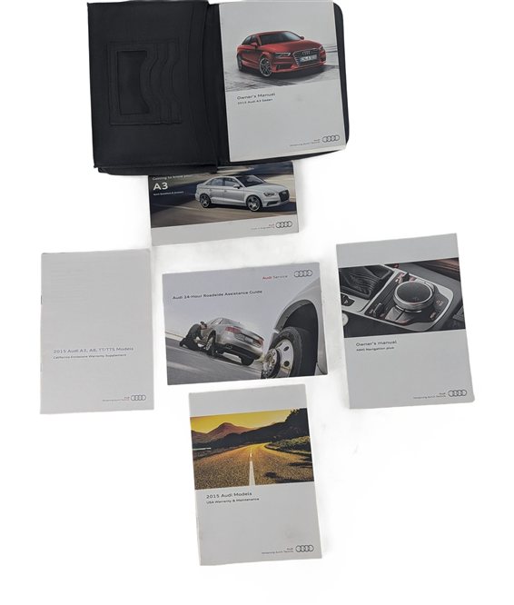 Thumbnail 3: 2015 AUDI A3 (8V) 2.0L OWNER'S MANUAL BOOKLET GUIDE CASE FOLDER SET/6