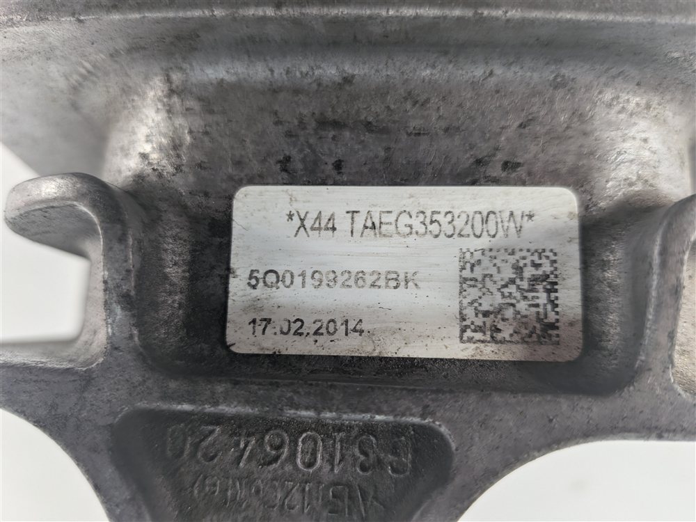 Thumbnail 5: 2015 AUDI A3 8V 2.0L CNTC ENGINE RIGHT MOTOR MOUNT SUPPORT BRACKET 5Q0199262BK