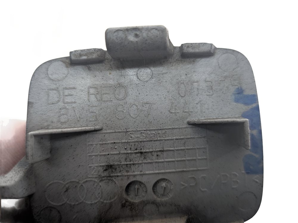 Thumbnail 4: 2015 AUDI A3 8V REAR BUMPER TOW HOOK EYE COVER CAP DOOR (Black)