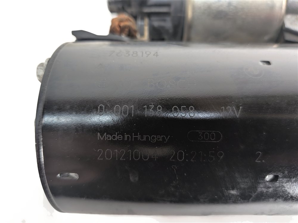 Thumbnail 4: 12-19 BMW 3 4 5 7 X3 X4 X5 X6 (F22 F32 F10 E80) 3.0L TURBO ENGINE STARTER MOTOR