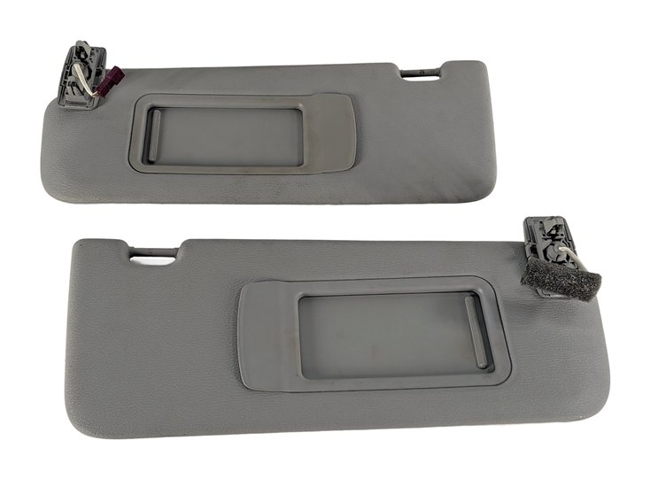 Thumbnail 2: 2011-2018 BMW X3 X4 (F25 F26) FRONT LEFT & RIGHT SUNVISOR SHADE SET (Gray)