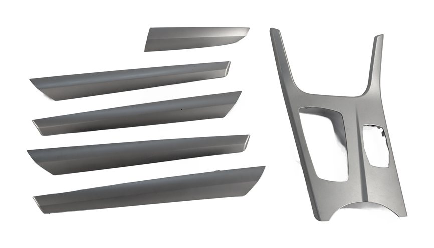 Thumbnail 2: 2013 BMW X3 F25 INTERIOR DOOR CENTER CONSOLE TRIM SET (Silver Matte)