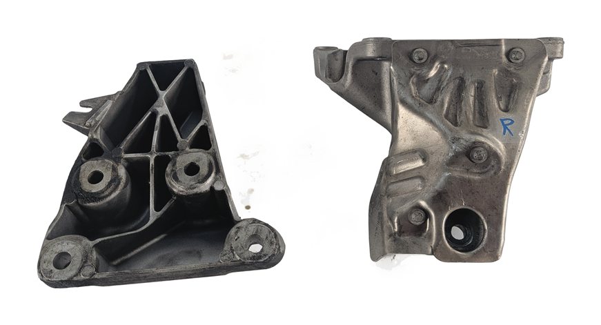 Thumbnail 3: 2013 BMW X3 F25 2.0L N20 ENGINE LEFT/RIGHT MOTOR MOUNT SUPPORT BRACKET SET/2