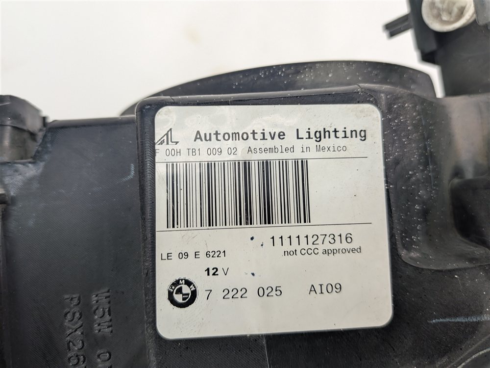 Thumbnail 7: 2011-2014 BMW X3 (F25) LEFT FRONT DRIVER HALOGEN HEADLIGHT LIGHT LAMP