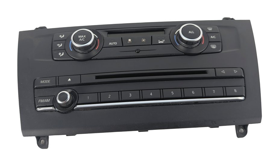2011-2014 BMW X3 F25 HEATER AC CLIMATE RADIO CONTROL PANEL w/o HEATED SEATS