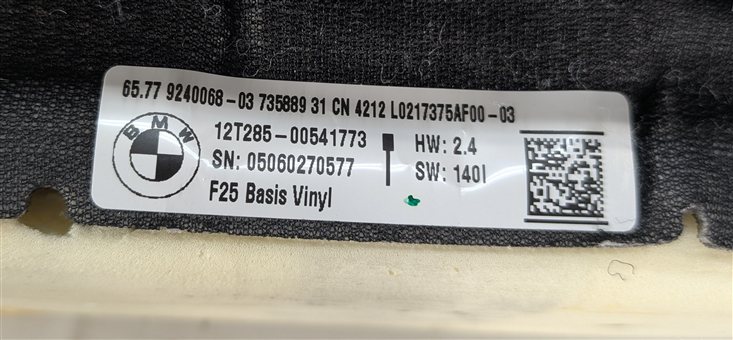 Thumbnail 6: 2013 BMW X3 F25 FRONT RIGHT PASSENGER LOWER SEAT BOTTOM CUSHION (Black)