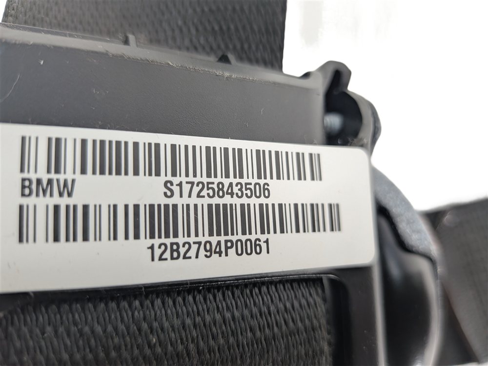 Thumbnail 6: 11-18 BMW X3 X4 (F25 F26) FRONT LEFT DRIVER SEATBELT BUCKLE RETRACTOR (Black)