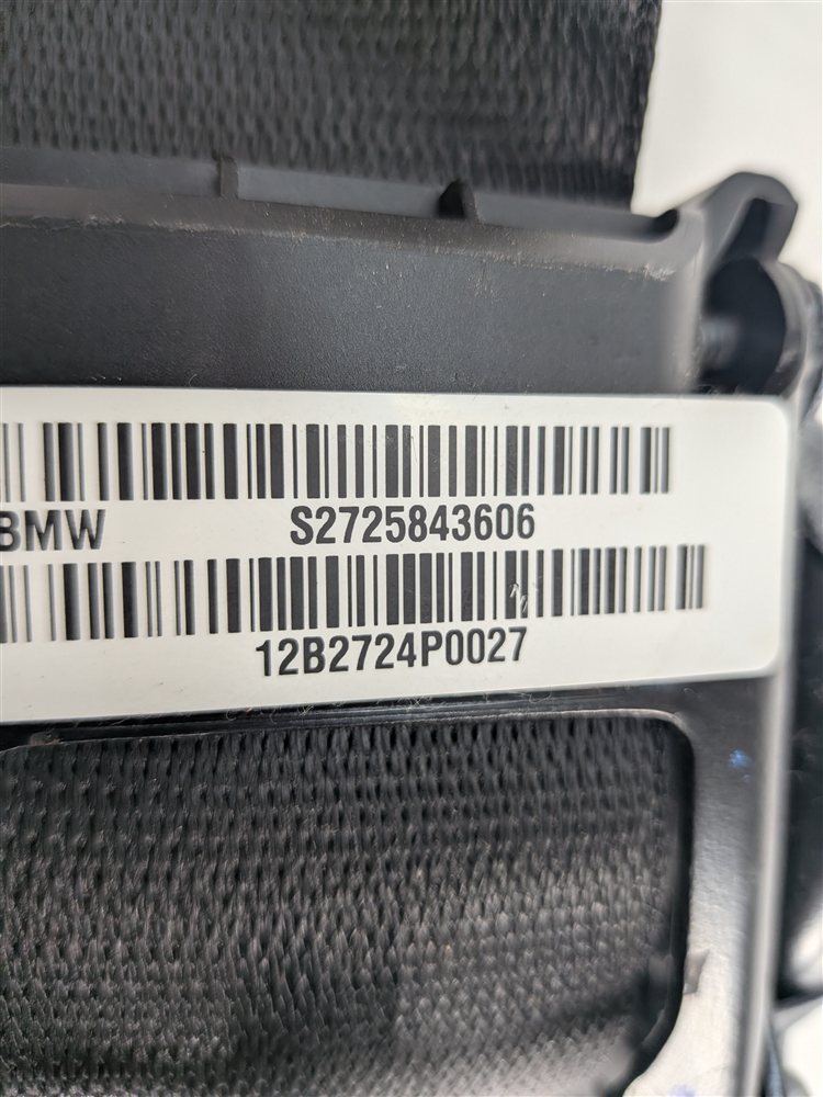 Thumbnail 5: 2011-2018 BMW X3 X4 (F25 F26) FRONT RIGHT PASSENGER SEATBELT RETRACTOR (Black)