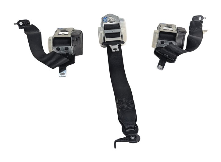 2013 BMW X3 F25 REAR LEFT/CENTER/RIGHT SEATBELT RETRACTOR SET/3 (Black)