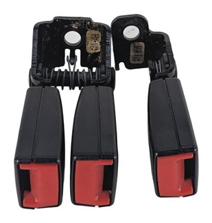 2013 BMW X3 F25 REAR LEFT/CENTER/RIGHT SEATBELT BUCKLE SET/3 (Black)