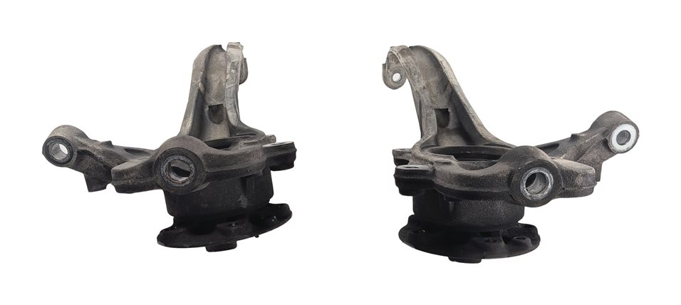11-15 AUDI Q7 (4L) FRONT LEFT & RIGHT SPINDLE KNUCKLE WHEEL HUB BEARING SET/2