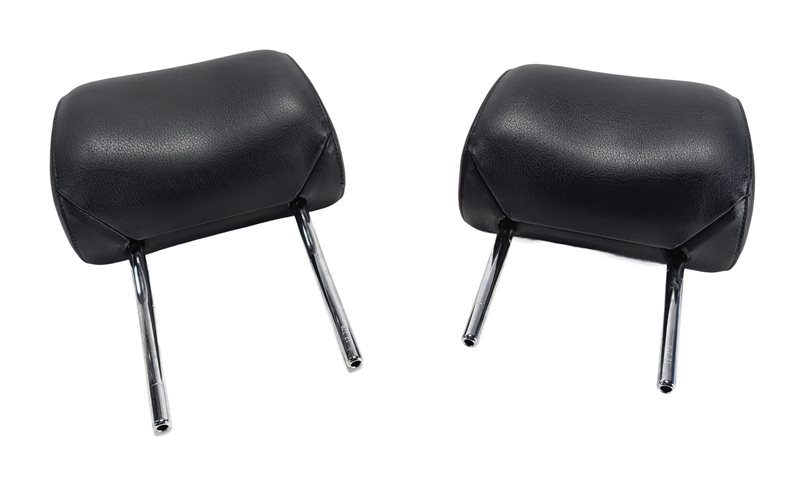 08-15 AUDI A3 A6 Q7 S6 (8P C7 4L) FRONT LEFT & RIGHT SEAT HEADREST SET-2 (Black)