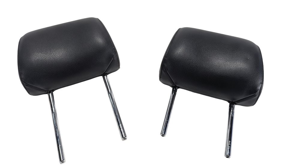 Thumbnail 2: 08-15 AUDI A3 A6 Q7 S6 (8P C7 4L) FRONT LEFT & RIGHT SEAT HEADREST SET-2 (Black)