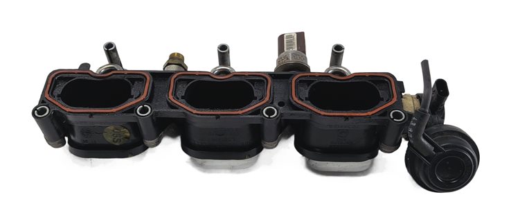 Thumbnail 4: 12-17 AUDI A6 A7 Q5 S5 SQ5 3.0L SC LEFT INTAKE MANIFOLD DIFFUSER w/ FUEL RAIL