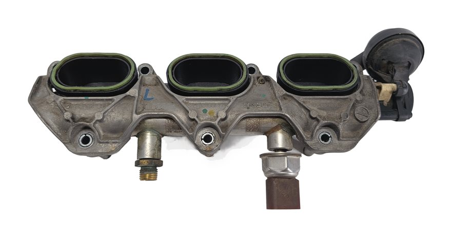 Thumbnail 5: 12-17 AUDI A6 A7 Q5 S5 SQ5 3.0L SC LEFT INTAKE MANIFOLD DIFFUSER w/ FUEL RAIL