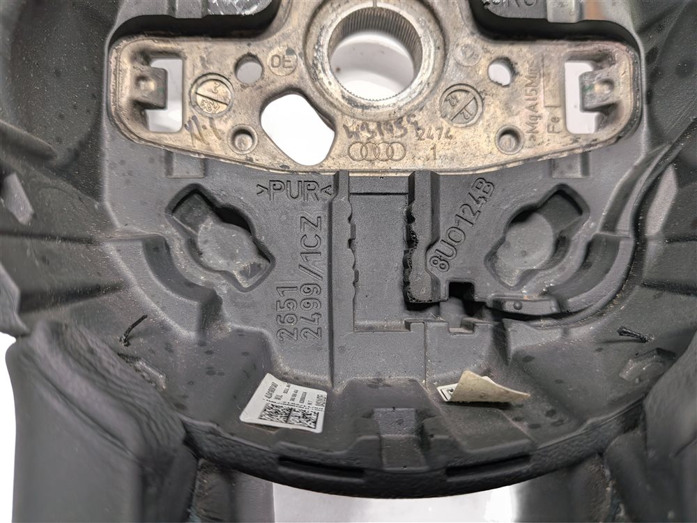 Thumbnail 13: 12-15 AUDI Q7 (4L) 3 SPOKE S-LINE STEERING WHEEL w/ SWITCHES & PADDLES (Black)