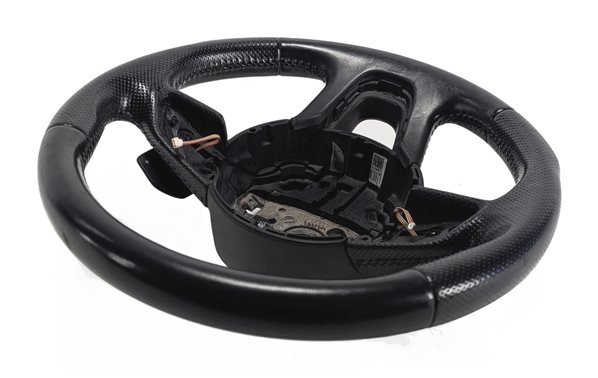 Thumbnail 3: 12-15 AUDI Q7 (4L) 3 SPOKE S-LINE STEERING WHEEL w/ SWITCHES & PADDLES (Black)