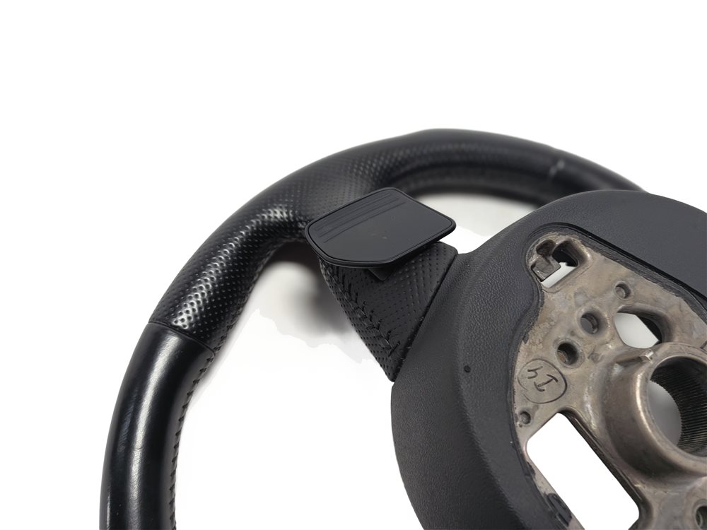 Thumbnail 6: 12-15 AUDI Q7 (4L) 3 SPOKE S-LINE STEERING WHEEL w/ SWITCHES & PADDLES (Black)