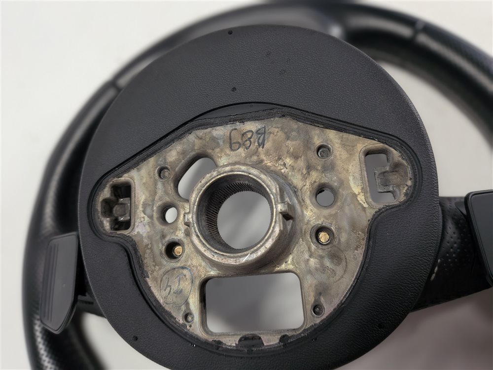 Thumbnail 8: 12-15 AUDI Q7 (4L) 3 SPOKE S-LINE STEERING WHEEL w/ SWITCHES & PADDLES (Black)