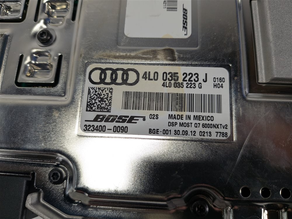 Thumbnail 7: 2013-2015 AUDI Q7 (4L) RADIO STEREO BOSE AUDIO AMP AMPLIFIER (OPTION 8RY)