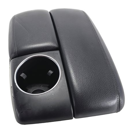 Thumbnail 1: 07-15 AUDI Q7 (4L) FRONT CENTER CONSOLE ARMREST CUP HOLDER COMPARTMENT(Black)