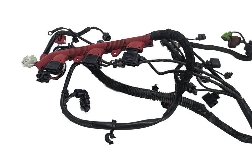 Thumbnail 3: 2013 AUDI Q7 (4L) 3.0L SUPER (CTWA) ENGINE MOTOR WIRE WIRING HARNESS LOOM