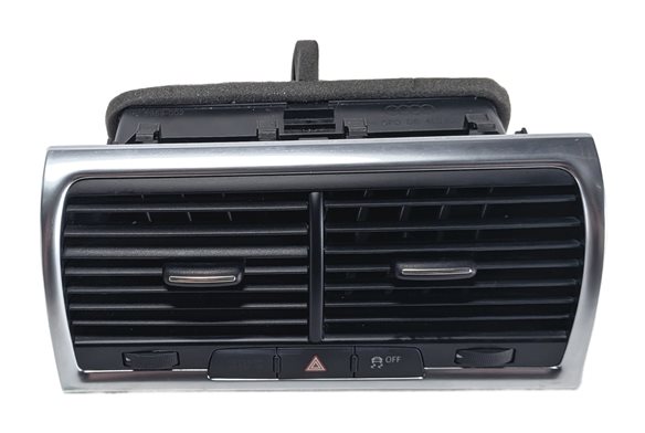 2013 AUDI Q7 (4L) FRONT CENTER DASH HEAT AIR AC VENT w/HAZARD TRACTION (Black)