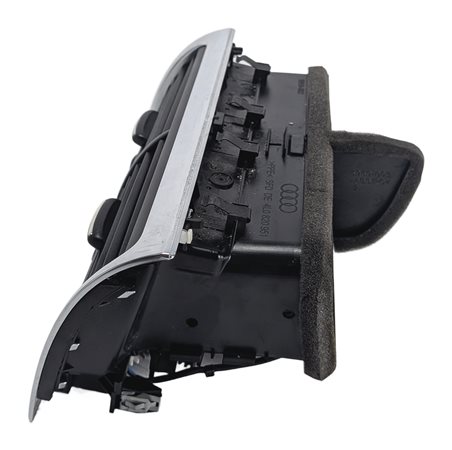 Thumbnail 2: 2013 AUDI Q7 (4L) FRONT CENTER DASH HEAT AIR AC VENT w/HAZARD TRACTION (Black)