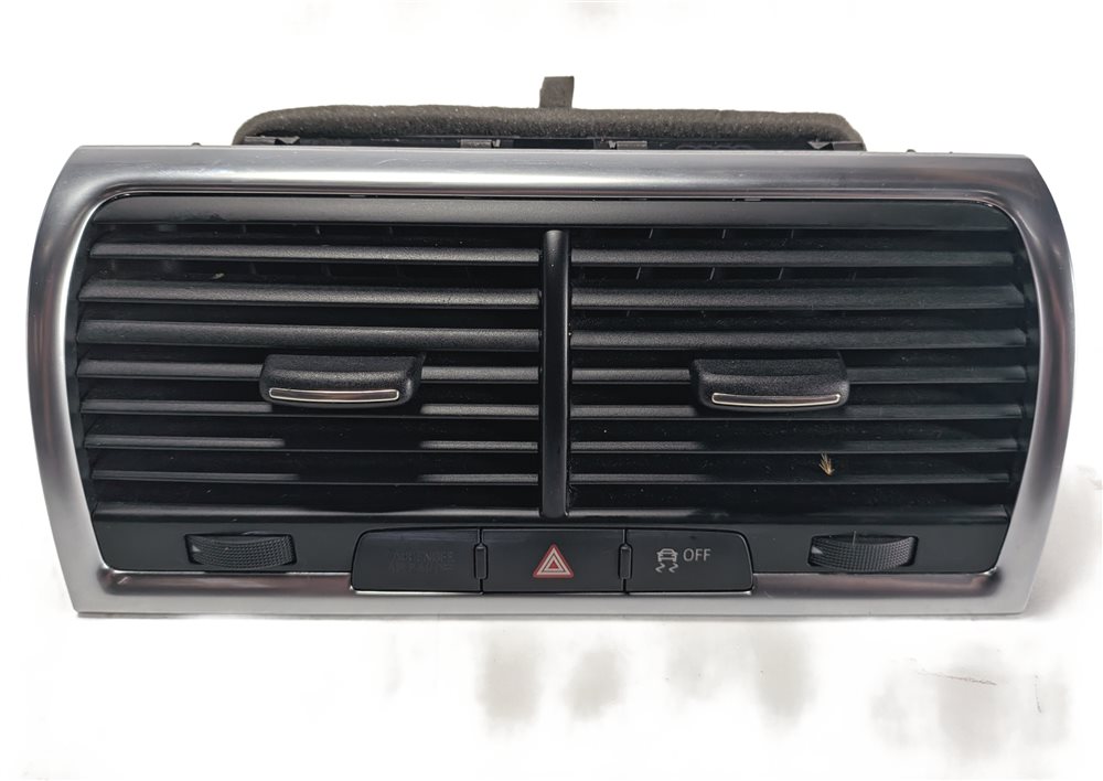 Thumbnail 6: 2013 AUDI Q7 (4L) FRONT CENTER DASH HEAT AIR AC VENT w/HAZARD TRACTION (Black)