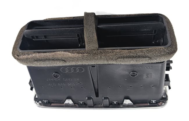 Thumbnail 4: 2013 AUDI Q7 (4L) REAR CENTER CONSOLE HEAT AIR AC HVAC DUAL VENT GRILLE (Black)