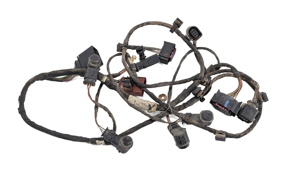 Thumbnail 2: 2013 AUDI Q7 4L FRONT BUMPER PARK ASSIST PDC SENSOR WIRE WIRING HARNESS LOOM