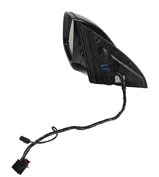 Thumbnail 3: 2013-2015 AUDI Q7 (4L) LEFT DRIVER P-FOLD BLIND SPOT DOOR MIRROR (Gray)