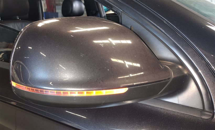 Thumbnail 2: 2013-2015 AUDI Q7 (4L) RIGHT PASSENGER P-FOLD BLIND SPOT DOOR MIRROR (Gray)
