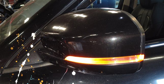 Thumbnail 2: 2012-2013 RANGE ROVER EVOQUE (L538) LEFT HEATED P-FOLD DOOR MIRROR (Black)