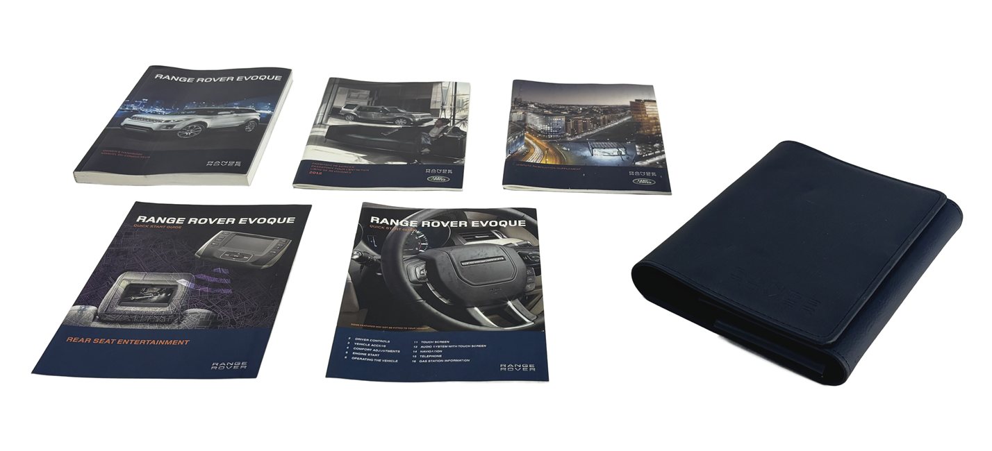 Thumbnail 2: 2012 RANGE ROVER EVOQUE L538 2.0L OWNER'S MANUAL BOOKLET w/CASE SET/5