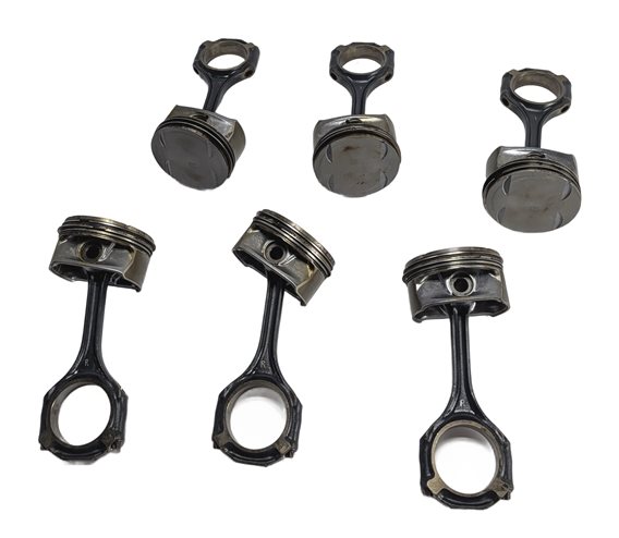 Thumbnail 3: 2011 MERCEDES E350 (W212) 3.5L (272.980) ENGINE PISTON SET/6 w/CONNECTING RODS