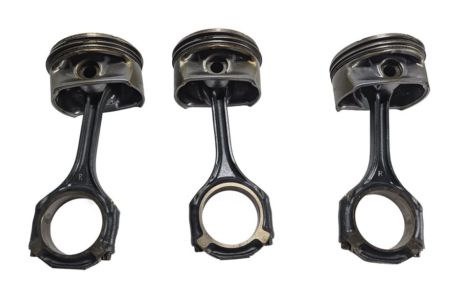Thumbnail 4: 2011 MERCEDES E350 (W212) 3.5L (272.980) ENGINE PISTON SET/6 w/CONNECTING RODS