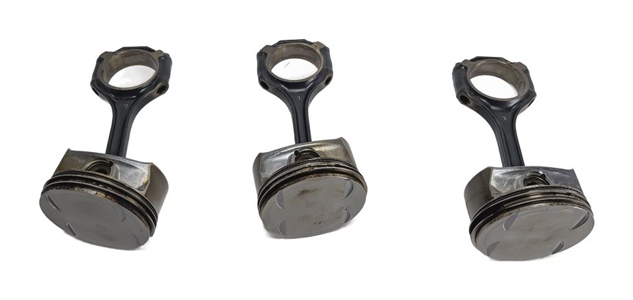 Thumbnail 8: 2011 MERCEDES E350 (W212) 3.5L (272.980) ENGINE PISTON SET/6 w/CONNECTING RODS