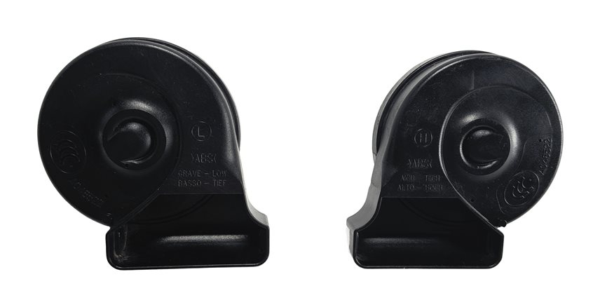 08-18 MERCEDES C E GLK CLS CLASS (C218 W204 W212 X204) HIGH & LOW TONE HORN SET2