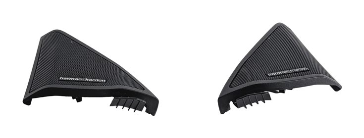 Thumbnail 2: 2011 MERCEDES E350 (W212) FRONT DOOR HARMAN KARDON CORNER SPEAKER TRIM SET/2