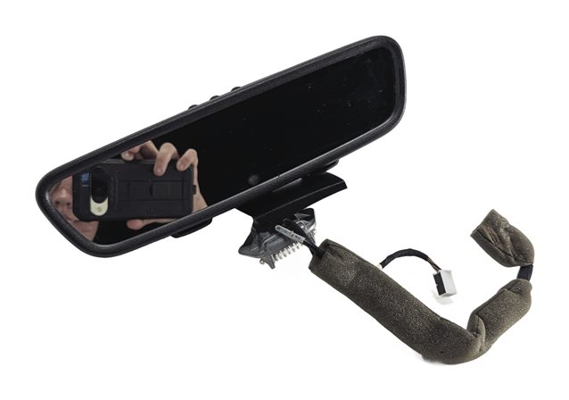 2011 MERCEDES E350 (W212) INTERIOR REAR VIEW MIRROR w/AUTO DIM HOMELINK (Black)