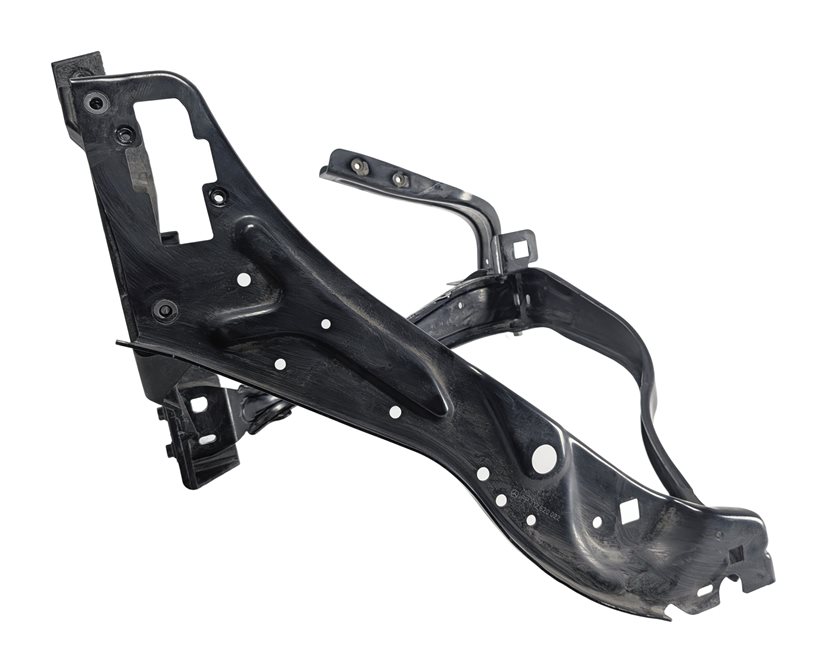 2011 MERCEDES E350 (W212) FRONT RIGHT HEADLIGHT RADIATOR SUPPORT MOUNT BRACKET