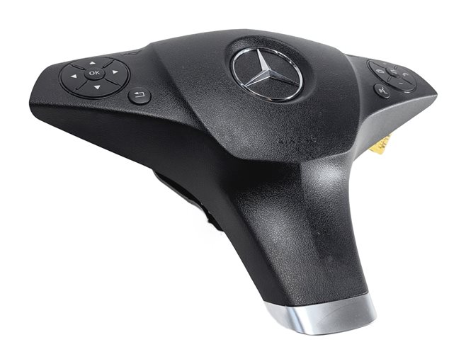 10-12 MERCEDES E350 E550 E63 AMG (W212) DRIVER STEERING WHEEL SRS AIRBAG (Black)