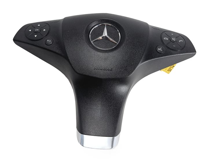 Thumbnail 3: 10-12 MERCEDES E350 E550 E63 AMG (W212) DRIVER STEERING WHEEL SRS AIRBAG (Black)
