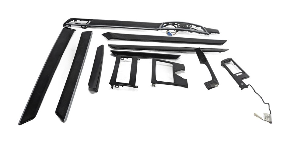 Thumbnail 2: 2011 MERCEDES E350 (W212) INTERIOR DOOR DASH CENTER CONSOLE TRIM SET (Ash)