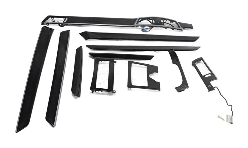 Thumbnail 3: 2011 MERCEDES E350 (W212) INTERIOR DOOR DASH CENTER CONSOLE TRIM SET (Ash)